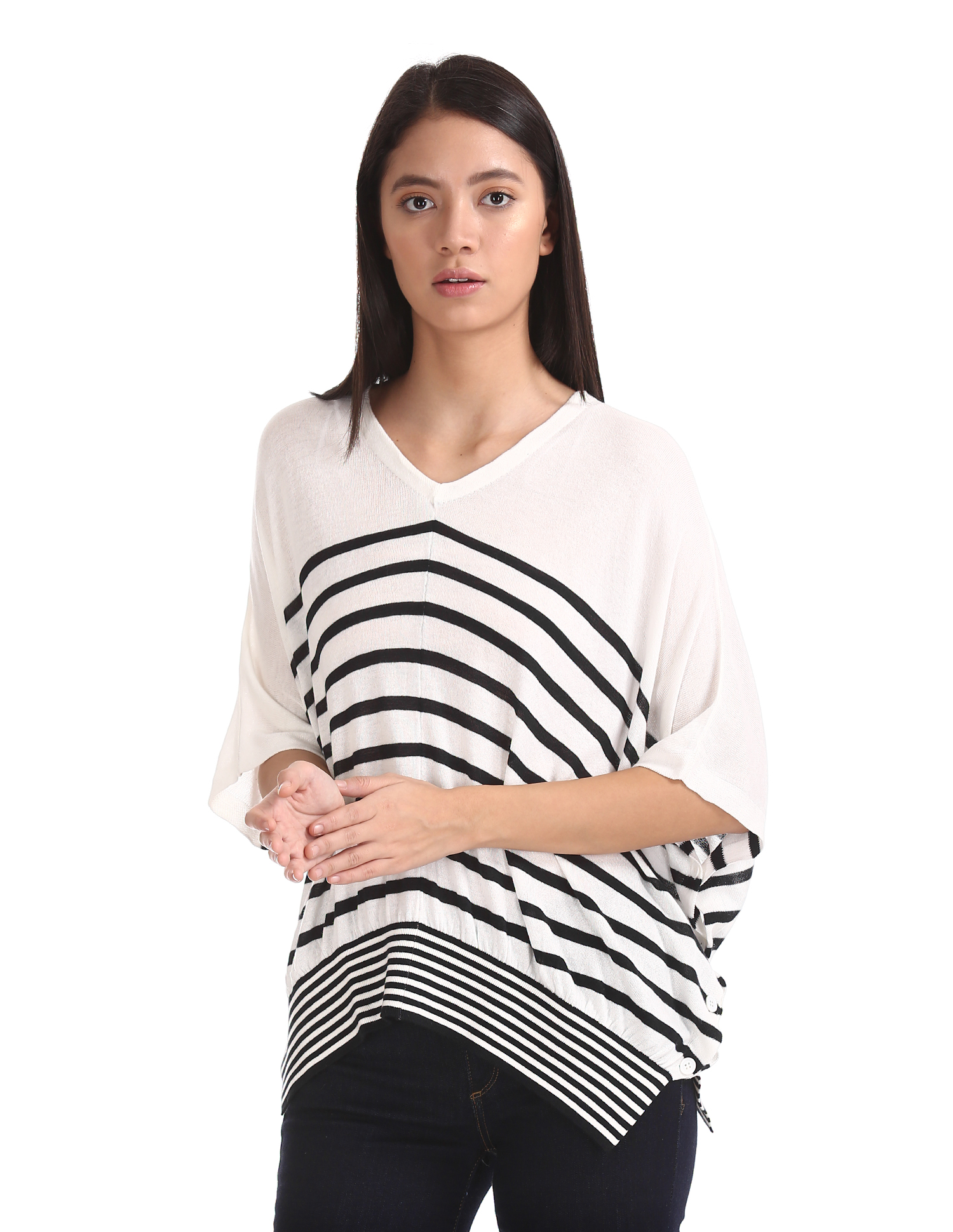 U.S. Polo Assn. Women Casual Wear Striped Top
